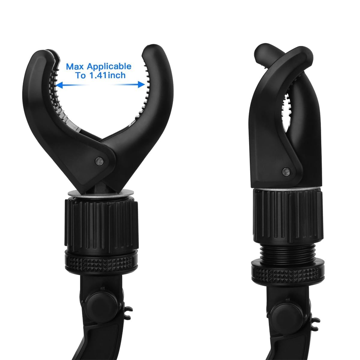 universal rearview mirror phone mount – 360° adjustable rotating car holder, four-point secure grip, hands-free driving support, strong ABS clamp for daily commuting, ride share, road trips - Image 6