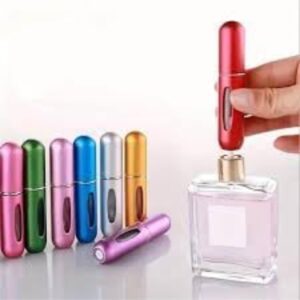 Portable Mini Refillable Perfume Atomizer Bottle Set - Multicolor Travel Spray, Scent Pump Case, Empty Fragrance Containers for Aftershave, Holiday, Night Out Travel-Friendly Perfume Bottles