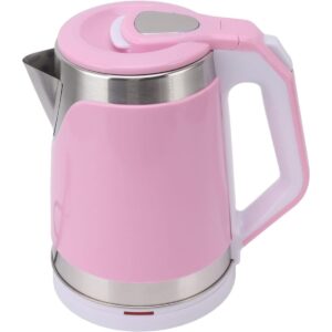 Electric Kettle, 2000W Food Grade Stainless Steel for Kitchen & Office, Double Layer, Boil Dry Protection, Auto Shut-Off, Leak-Proof, Professional Tea & Hot Water Boiler - Pink/Roseate
