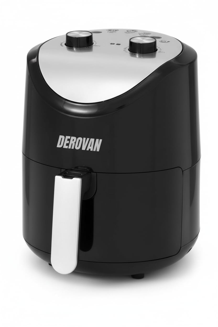 3.5 L Oil‑Free Air Fryer – 1200 W Touch & Dial Control, Grill Plate Included, Compact Countertop Design for Healthy Cooking