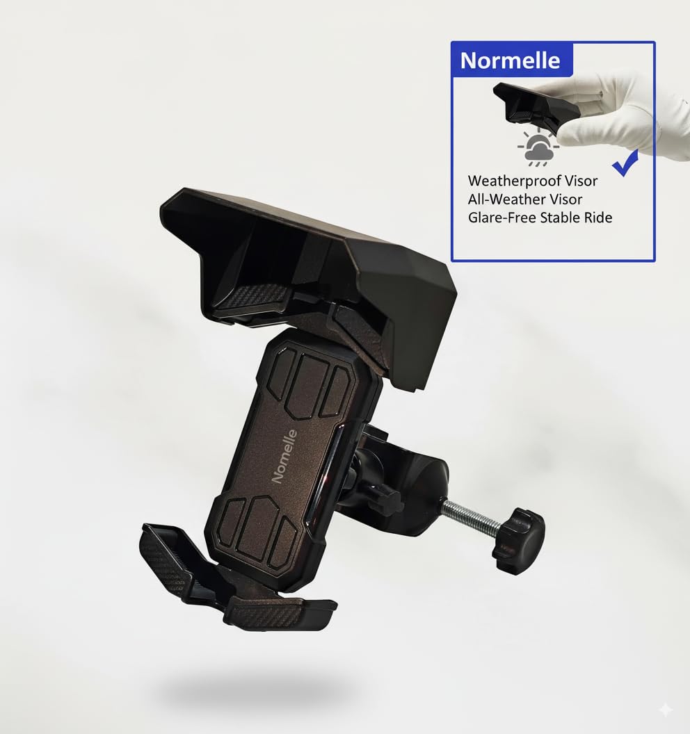 Professional Golf Cart Phone Holder with Sunshade and Anti-Drop Lock, Universal Mount Fits All Golf Cart Models EZGO Club Car Yamaha, Adjustable Bracket for Smartphones 5–7.5 Inches – Black - Image 7