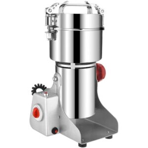 Commercial Electric Grain Grinder | High-Speed Stainless Steel Mill for Herbs, Spices, Coffee, and Flour | 2500W Pulverizer for Home & Business Use