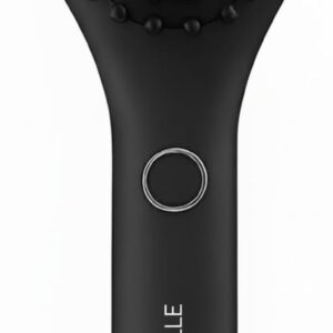 Professional Hot Air Hair Brush for Smoothing and Styling – Ceramic Heated Brush with Ion Technology, Frizz Control, 365°F Safe Temperature, Oval Design for All Hair Types – Black