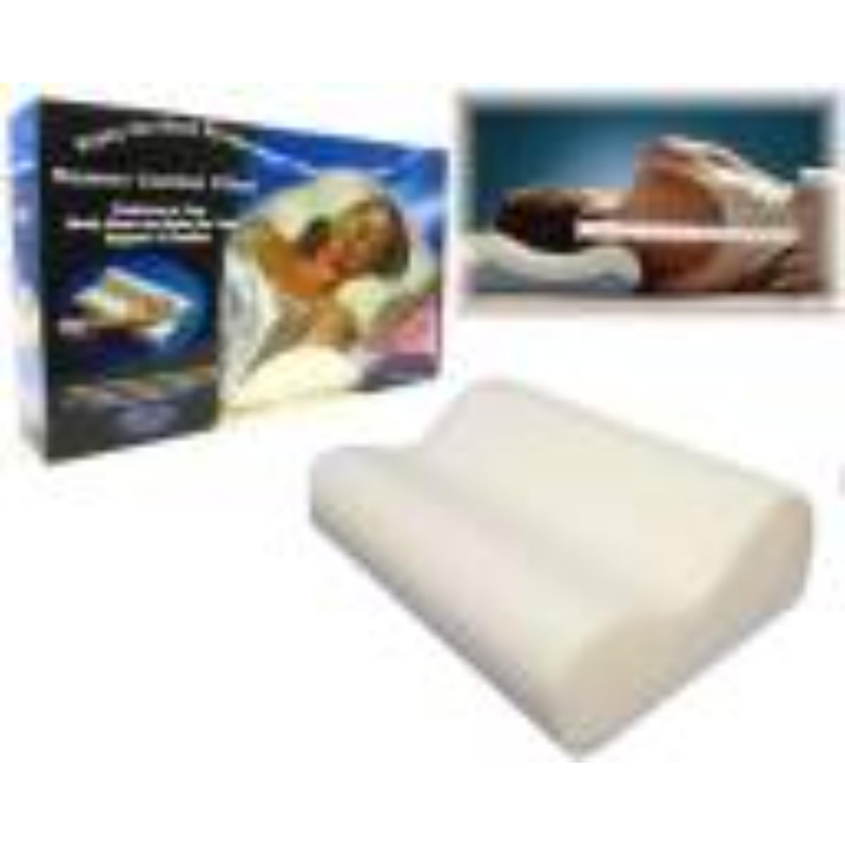 Medical pillow, Comfortable pillow, Easy Maintenance, Washable, White, Ideal for Sleeping, Lightweight and Durable, Neck Support, White pillow, Orthopedic pillow, - Image 2