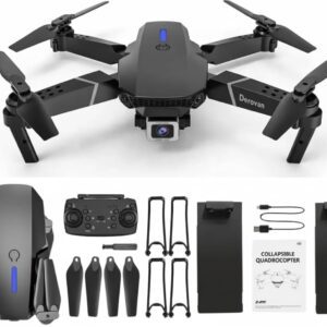 E88 Pro Foldable Drone with 4K Camera – FPV, Altitude Hold, Headless Mode, Auto Return, App Control, 15-Minute Flight Time