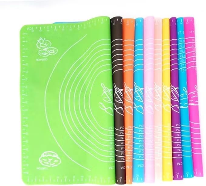 Non-Stick Silicone Baking Mat with Measurement Guides – Reusable, Heat-Resistant Pastry & Dough Rolling Sheet - Image 4