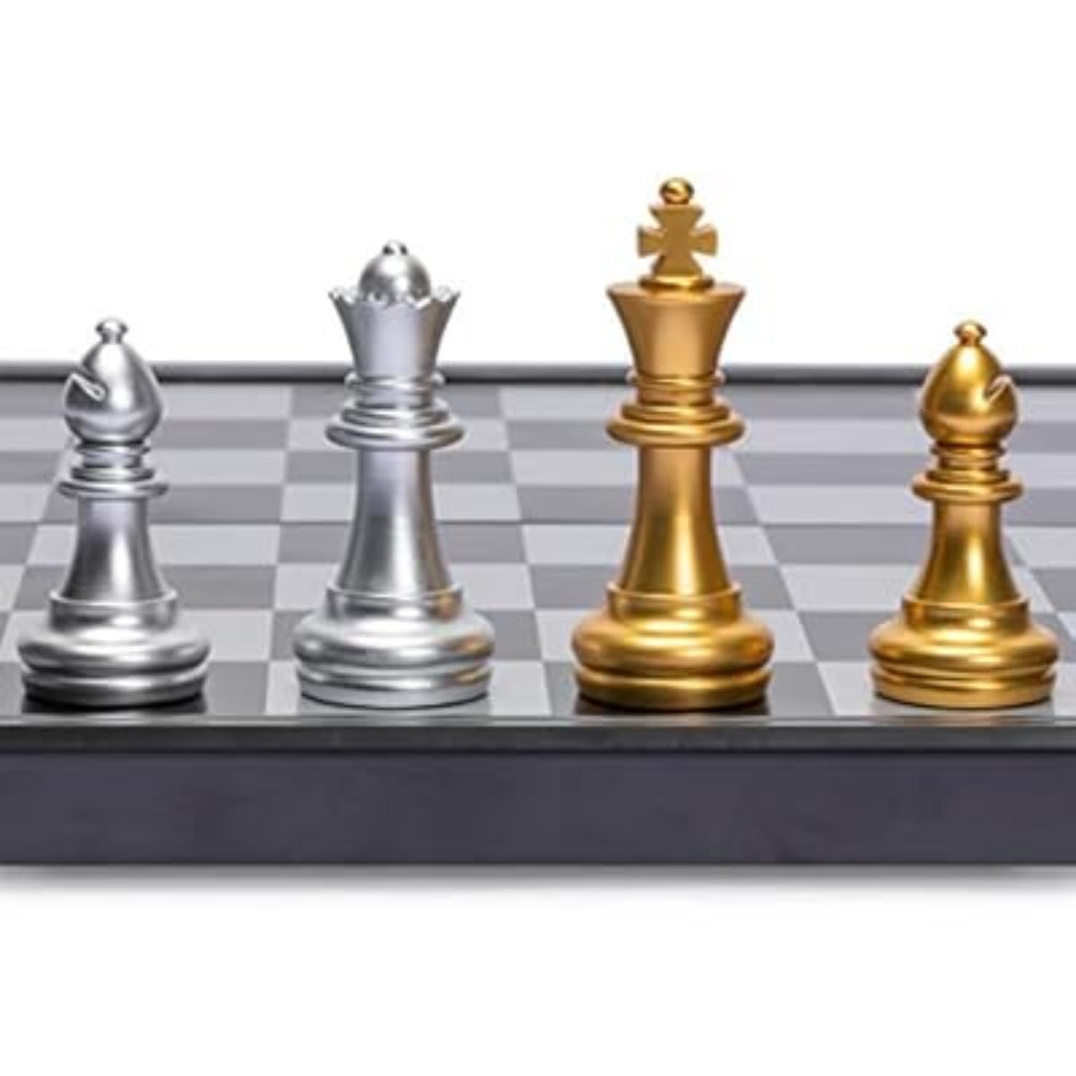 Portable Magnetic Chess Set / 12.4" Folding Travel Board, Strong Magnetic Hold, Premium Wooden Design, No Lost Pieces on the Go, Perfect for Road Trips & Family Fun – Compact & Durable - Image 3