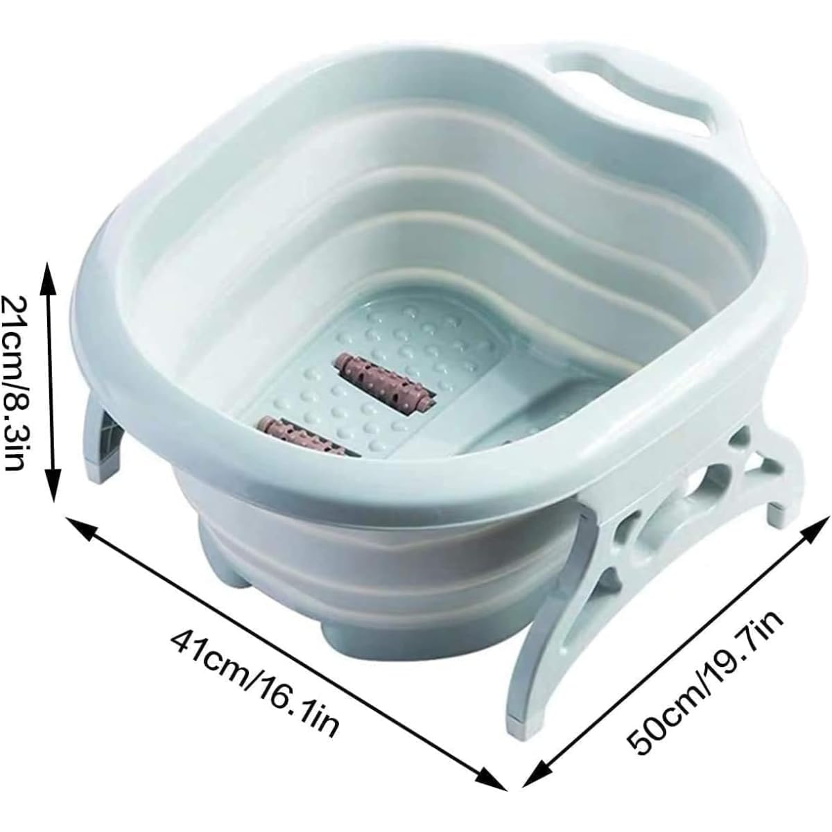 Collapsible Foot Bath Soak Tub for Soaking Feet, Foot Massager Bucket with Massage Acupoints,Foot Soaking Tub, Washing, Bathtub, Outdoor, Camping. - Image 2