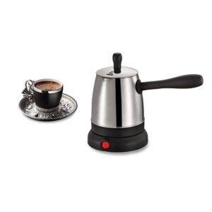 Electric Hot Water Kettle Stainless Steel Rapid Boil with LED Light Auto Shut-Off & Boil-Dry Protection 360° Swivel Base Cordless Portable Coffee & Tea Maker Safety Lock Lid 0.5L Fast Boil Kettle