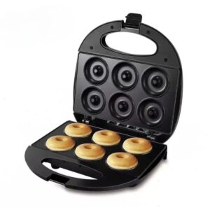 Electric Waffle Maker & Multi-Function Snack Maker | Non-Stick, Adjustable Temp Control | Detachable Plates for Waffles, Donuts, Sandwiches, Omelets |Donut Maker Kid-Friendly Breakfast Maker