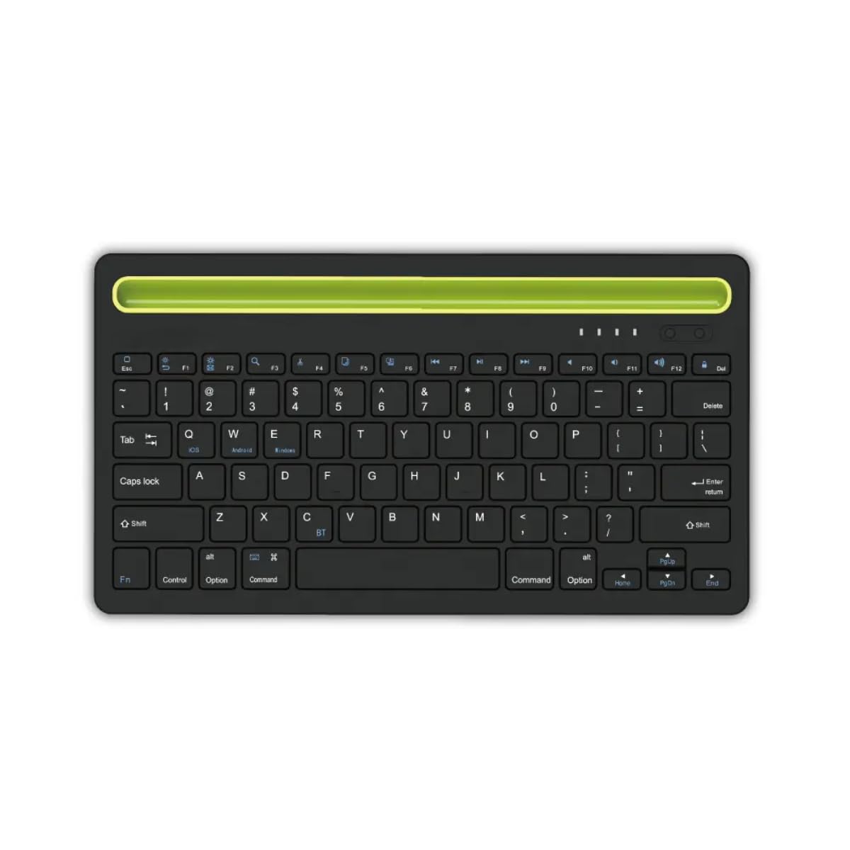 Mechanical Gaming Keyboard with Blue Switches, Backlit, Wired for iOS, Android, Windows; Tri-Fold Bluetooth Keyboard with Touchpad; Spill-Resistant Full Size USB Keyboard for PC, Laptop