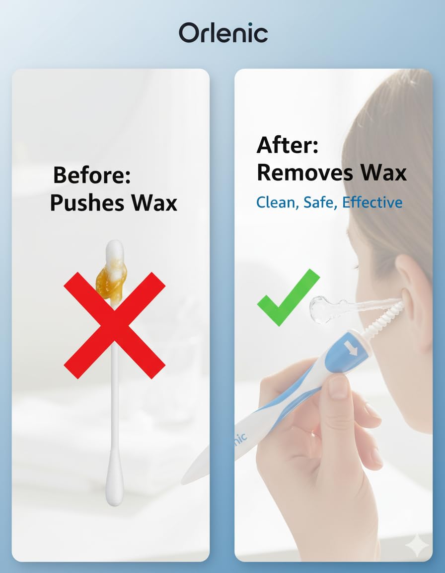 Earwax Remover Kit with 16 Soft Silicone Spiral Tips, Safe Manual Ear Cleaner for Adults and Kids, Reusable Ear Wax Removal Tool with Storage Box, Comfortable and Gentle Ear Hygiene Solution - Image 5