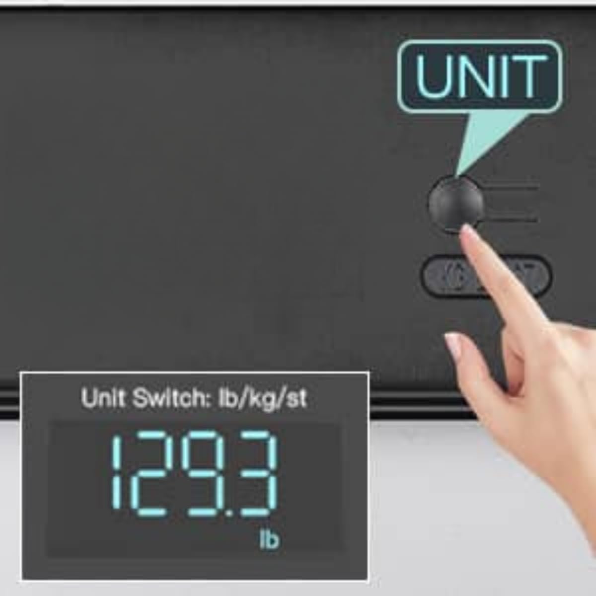 Digital Body Weight Bathroom Scale – High Precision Technology, Clear LED Display, Step-On Function, Batteries Included, Trusted Weighing - Image 3