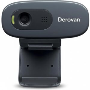 D270 HD Webcam (720p) – USB‑A Plug‑and‑Play with Noise‑Reducing Microphone & Auto-Light Correction