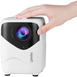 Experience Ultimate Entertainment, A009 Portable Smart Projector, 1080P HD, 5G WiFi & Bluetooth, Portable Design with Stand, Crisp Visuals & Seamless Connectivity, Complete Package with Screen