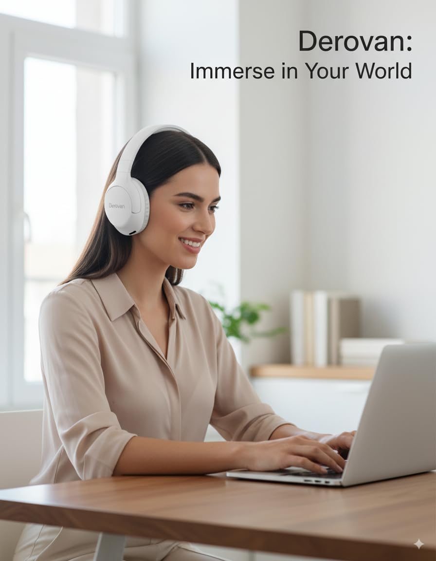 Wireless Bluetooth Over-Ear Headphones with Memory Card Slot – Foldable Stereo Music Headset, Built-in Mic, Up to 6 Hours Playtime, Lightweight & Portable - Image 2