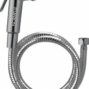 Chrome Bidet Sprayer Shattaf Set with Stainless Steel Hose – Handheld Toilet Spray for Personal Hygiene, Cloth Diaper Cleaning, Bathroom Cleaning – Adjustable Water Pressure