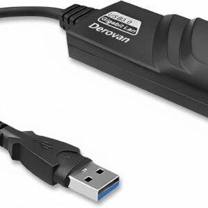 USB‑C to Gigabit Ethernet Adapter – 1 Gbps RJ45 Network LAN Dongle for MacBook, iPad Pro, Galaxy S Series & USB‑C Devices