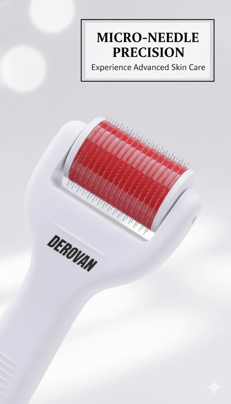 4‑in‑1 Titanium Dermaroller Kit (0.5 / 1.0 / 1.5 mm) – Collagen‑Boosting Micro‑needling Set with Disinfection Soak Basin, for Face, Eyes & Body Skin Care - Image 3