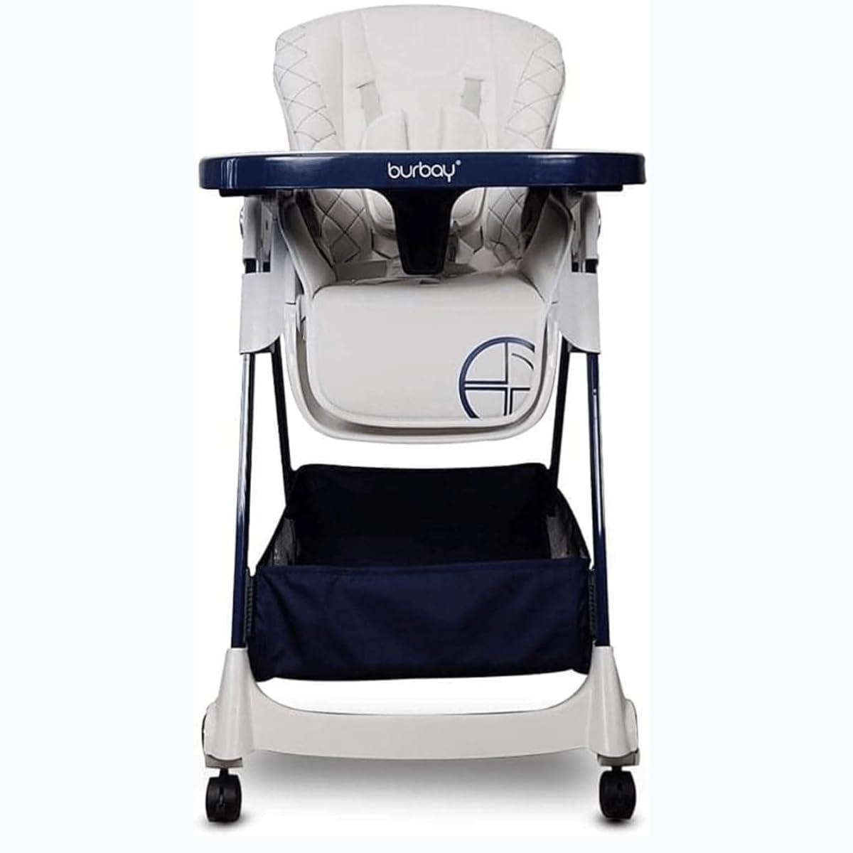 Portable Foldable Baby High Chair with Height Adjustment, Wheels, Safety Belt, Reclining Backrest, Removable Tray & Cushion for Easy Cleaning, Convertible Toddler Dining & Booster Seat - Image 3