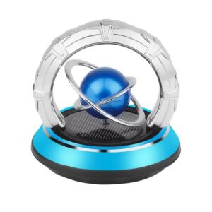 Rotating Galaxy Car Air Freshener – Solar-Powered Dashboard Aromatherapy Ornament, Alloy Spinning Design with Liquid Perfume, Luxury Scent Diffuser for Interior Decoration & Odor Elimination