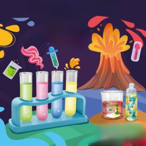 Chemistry Kit for Kids Ages 4-12 | Interactive Science Experiments, Unicorn Terrarium, Dinosaur Dig | Educational Birthday Gifts for Boys & Girls | Learning Toys & DIY Craft Kits science kit