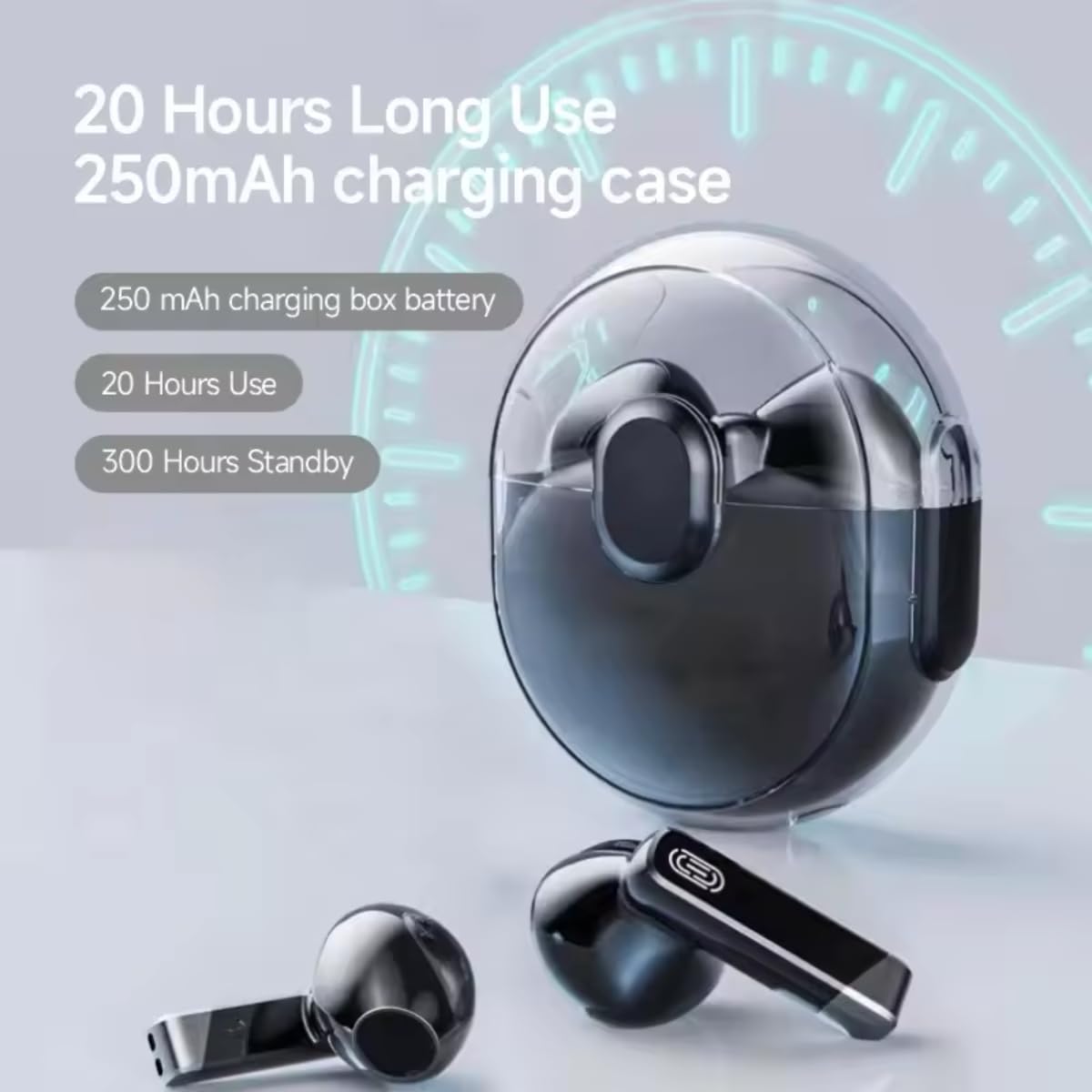 Advanced Bluetooth 5.3 Earbuds: HiFi Stereo, Deep Bass,Playtime, Clear Calls, Touch Control, Custom EQ App, Comfort Fit, Premium Sound for Android/iPhone - Black - Image 6