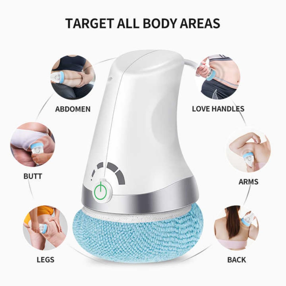 3-in-1 Body Sculpting Cellulite Massager/Handheld Electric Fat Burner Machine for Butt Lift, Toning, Slimming, Postpartum, Full Body Shaping, Arms, Legs, Abdomen, Love Handles, Home Use Massager - Image 3