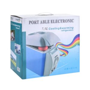 12V Car Refrigerator, Compact Dual-Function Mini Car Fridge Freezer for Camping, Travel, Road Trips, Quiet Lightweight Portable Cooler Box, Car Fridge with Adjustable Strap