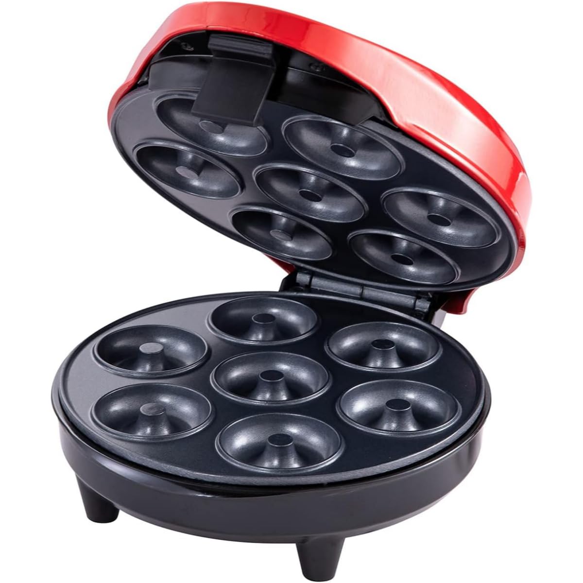 Effortless Mini Doughnut Maker, 7 Doughnuts, Non-Stick Surface, 1200W, DIY Breakfast, Snacks, Desserts, Cake Mix, Brownie Mix, Timer, Auto-Off, Space-Saving, Stylish Design, Family Fun & Easy - Image 6