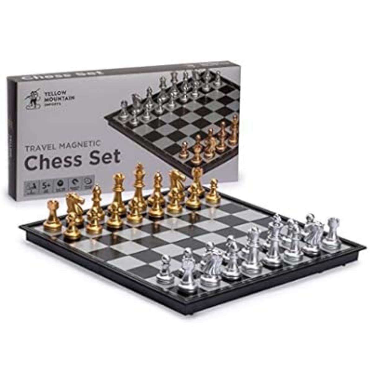 Portable Magnetic Chess Set / 12.4" Folding Travel Board, Strong Magnetic Hold, Premium Wooden Design, No Lost Pieces on the Go, Perfect for Road Trips & Family Fun – Compact & Durable - Image 2