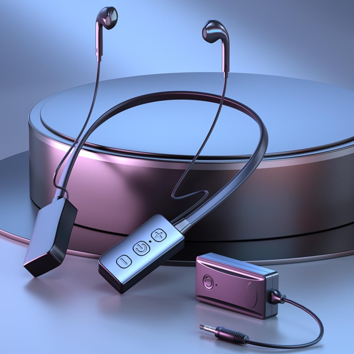 Premium USB Type C Earbuds: Wired & Wireless Neckband Headphones - Deep Bass, Mic, Sweatproof, Tangle-Free, Hands-Free Calls - Shop Now