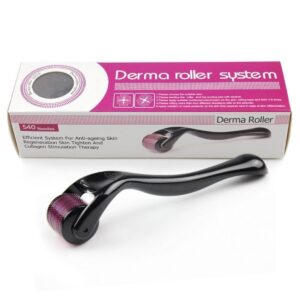 Derma Roller Kit - 0.5mm, 1mm, 1.5mm Titanium Needles for Hair Growth, Beard Growth, Scalp, Face & Skin Care/Anti-Aging, Acne Scar Treatment, Stretch Marks, Wrinkle Reduction & Rejuvenation
