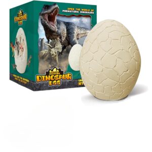 Dinosaur Egg Dig Kit for Kids - Jumbo Fossil Eggs with Dinosaur Figures - Fun Archaeology and Science Toy for Boys & Girls Ages 3-12 - Perfect for Party Favors, Easter, and Educational Gifts