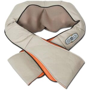 Electric Neck and Shoulder Massager with Heat, Shiatsu Deep Kneading Massage for Back, Neck, Shoulders, Arms, and Legs, Hot Compress Red Light Pain Relief for Home, Office, and Car Use – Red