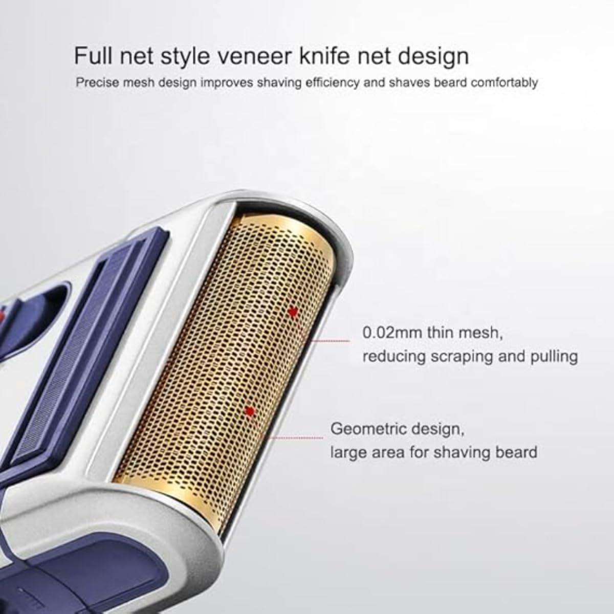 YANDOU SC-W301U Rechargeable Electric Razor for Men - Portable 2-Blade Shaver, Fast Shaving, Japan Design, Stainless Steel, Cordless, Travel-Friendly, CE ROHS Certified, 8-Hour Charge, Twin Blade, - Image 4