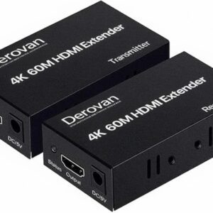 HDMI Extender & Splitter over Ethernet with PoC – Supports 4K@60Hz, Bi‑Directional IR, EDID Copy, HDMI Loop‑Out & 2/4‑Output Receivers
