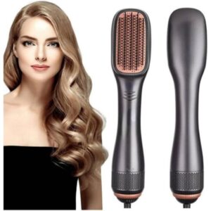 Professional Styler Volumizer Blow Brush – 3-in-1 Hot Air Brush, Negative Ion + Ceramic Tourmaline, Frizz-Free Shine, Fast 1200W Drying, One-Step Hair Styling for All Hair Types – Lightweight & Sleek