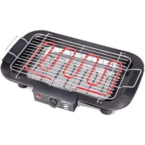 2000W Electric Barbecue Grill - Thermostat Control, Overheat Protection, Indoor & Outdoor Cooking, Portable, Easy-Clean, Ideal for Picnics, Camping, Parties, Patio, Beach, Smokeless & Space-Saving