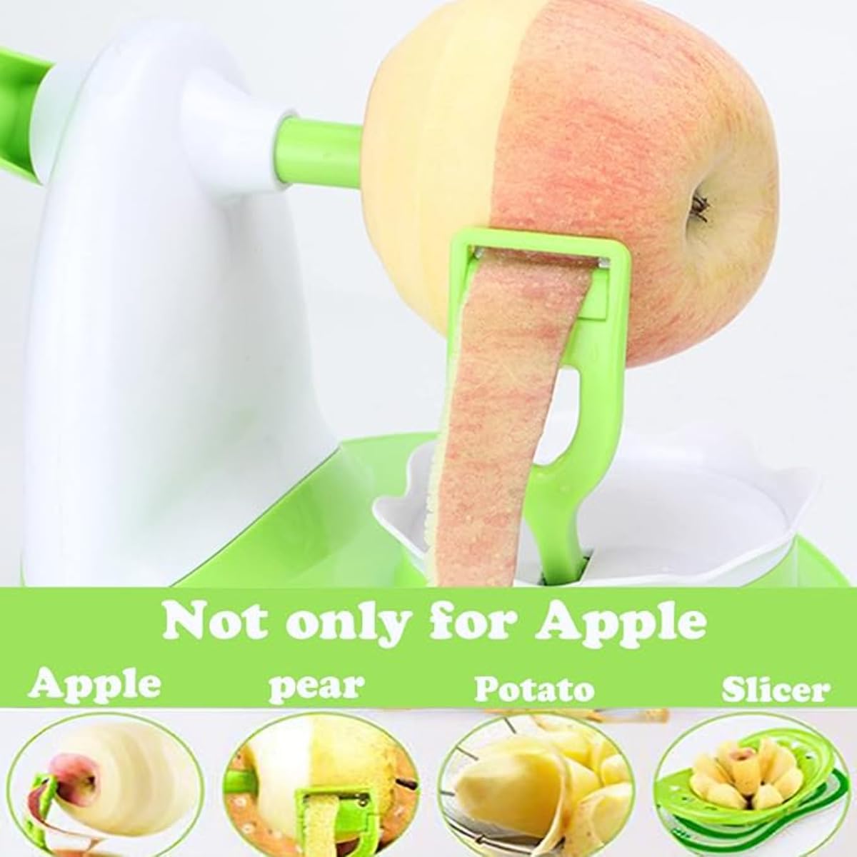 Stainless Steel Blades,Apple Slicer and Corer/Apple Cutter with 8 Blades Efficient Fruit Peeler & Corer Effortless Fruit Preparation, Quick, Safe, and Versatile,Perfect for Apples - Image 7