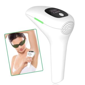 Permanent Laser Hair Removal Device for Men & Women/Painless Full Body, Face, Bikini & Legs, Cordless Advanced Pulse Light Technology,Ergonomic, Portable Epilator for Home & Travel Use
