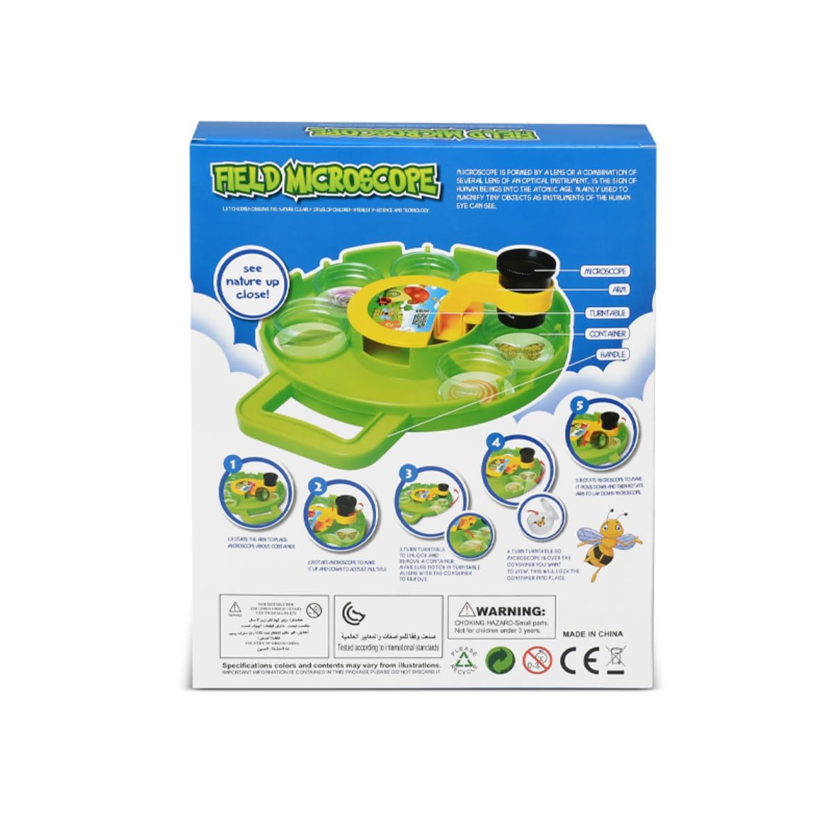 Best Field Microscope, Insect Experiment Kit for Kids, Ideal Educational Toys for Preschool, Primary School Science, Insect Viewer, Magnifying Glass, Observation Box Included - Image 2