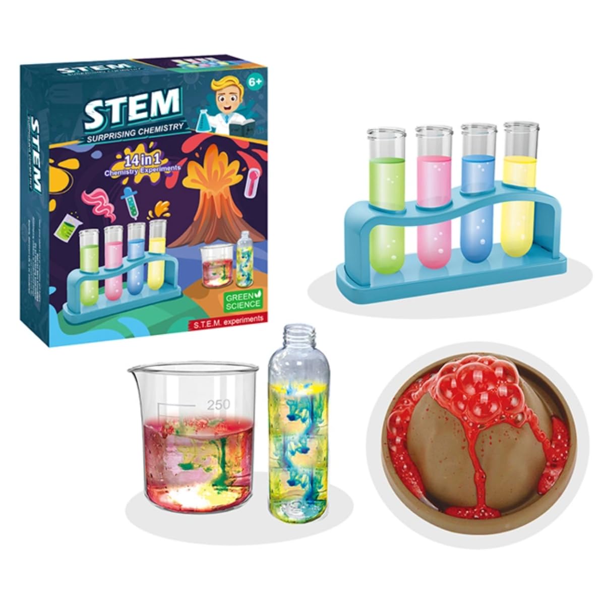 Chemistry Kit for Kids Ages 4-12 | Interactive Science Experiments, Unicorn Terrarium, Dinosaur Dig | Educational Birthday Gifts for Boys & Girls | Learning Toys & DIY Craft Kits science kit - Image 2