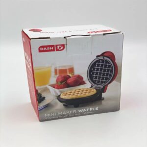 Waffle Maker Non-Stick | 4 Inch Easy to Clean | Quick Heating | Pancake Hash Brown Grilled Cheese Brownie Quesadilla Calzone | Dorm RV Travel Breakfast | Electric