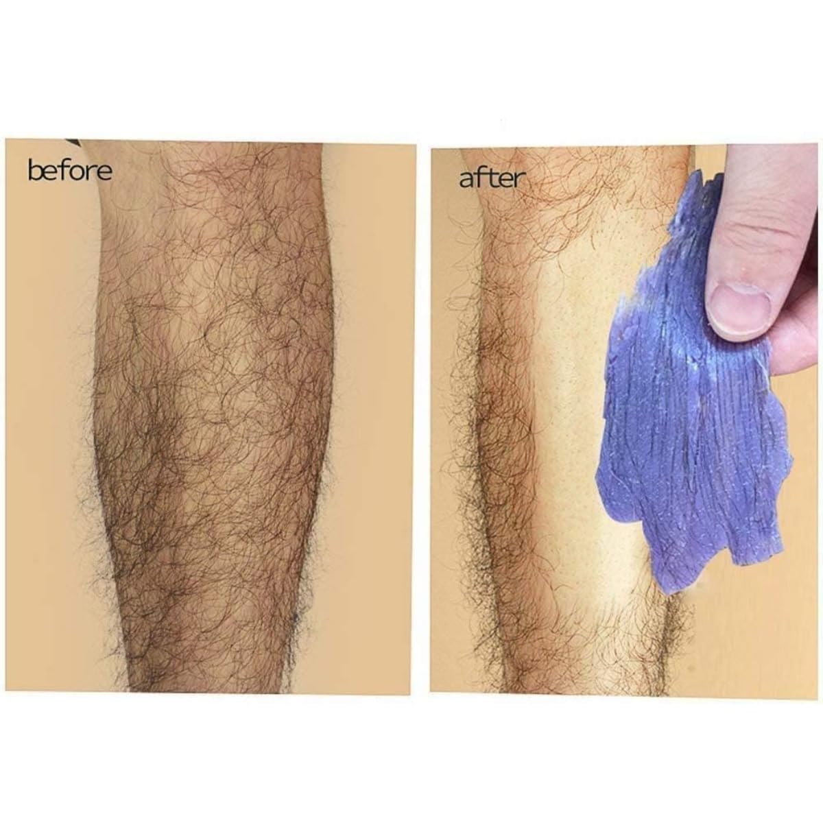 Natural Hard Wax Beads for Hair Removal 300g / Painless Full-Body Wax Beans for Women & Men, Hot Film Depilatory Wax for Face, Legs, Bikini, Underarms, Easy, Long-Lasting Results with Strong Grip, - Image 4