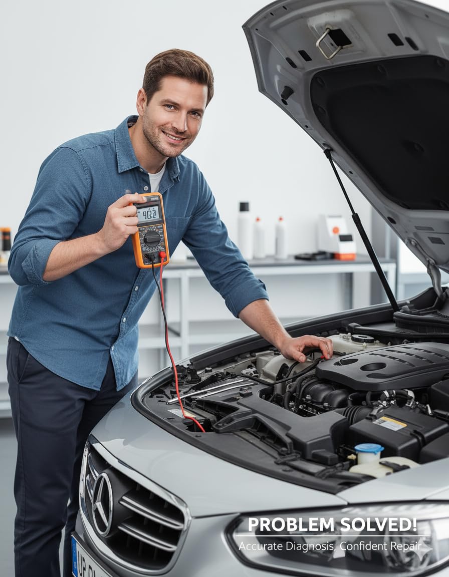 Professional Digital Multimeter Handheld Tester with LCD Display – AC/DC Voltage, Current, Resistance, Capacitance, Frequency Measurement – Auto-Ranging Multimeter for Electrical - Image 4