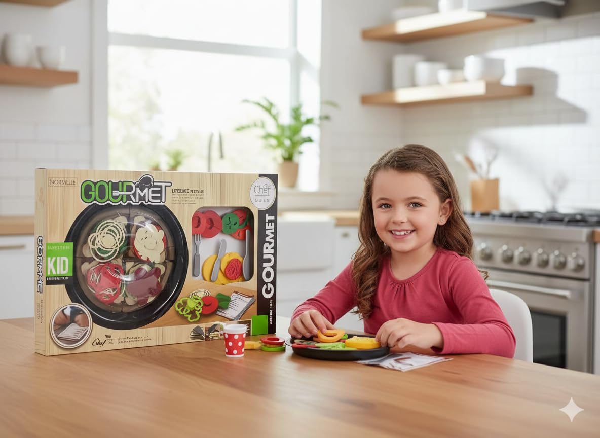 Pizza Play Food Set for Kids, Pretend Kitchen Cooking Toy with Sliced Pizza, Toppings, Dessert, Drinks, Cutlery, Tray, Pizza Box and Order Card, Role Play Food Toy for Boys and Girls Age 3+ - Image 2