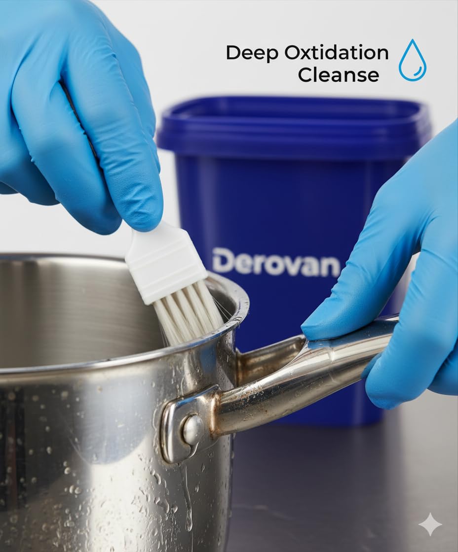 Stainless Steel Cleaning Paste 500 g – Heavy‑Duty Cookware Rust & Burn Mark Remover for Pots, Pans & Bottoms - Image 2