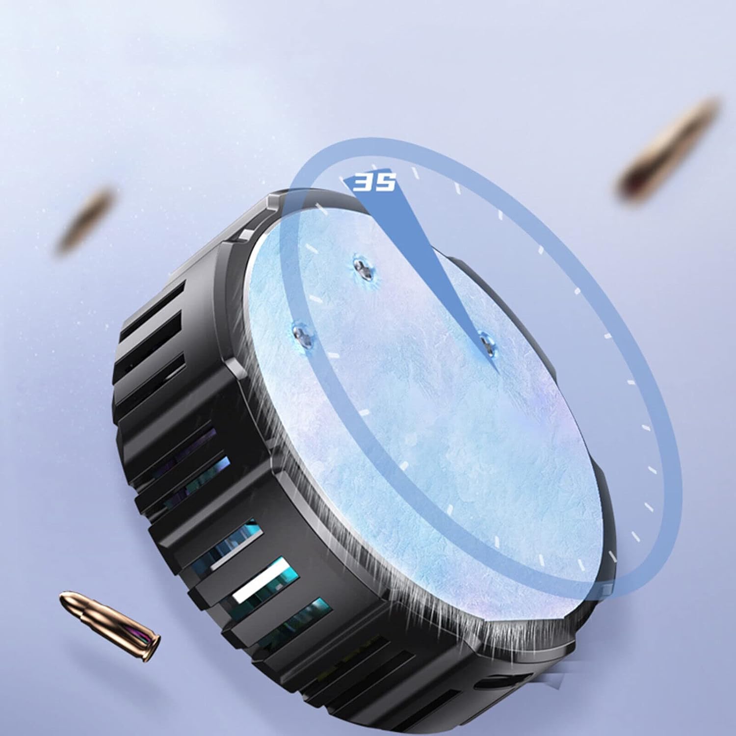 Magnetic Smartphone Cooler – Rechargeable Semiconductor Cooler with RGB LED, Temp Display & 30×30 mm Cooling Plate – For Gaming & Live Streaming - Image 6