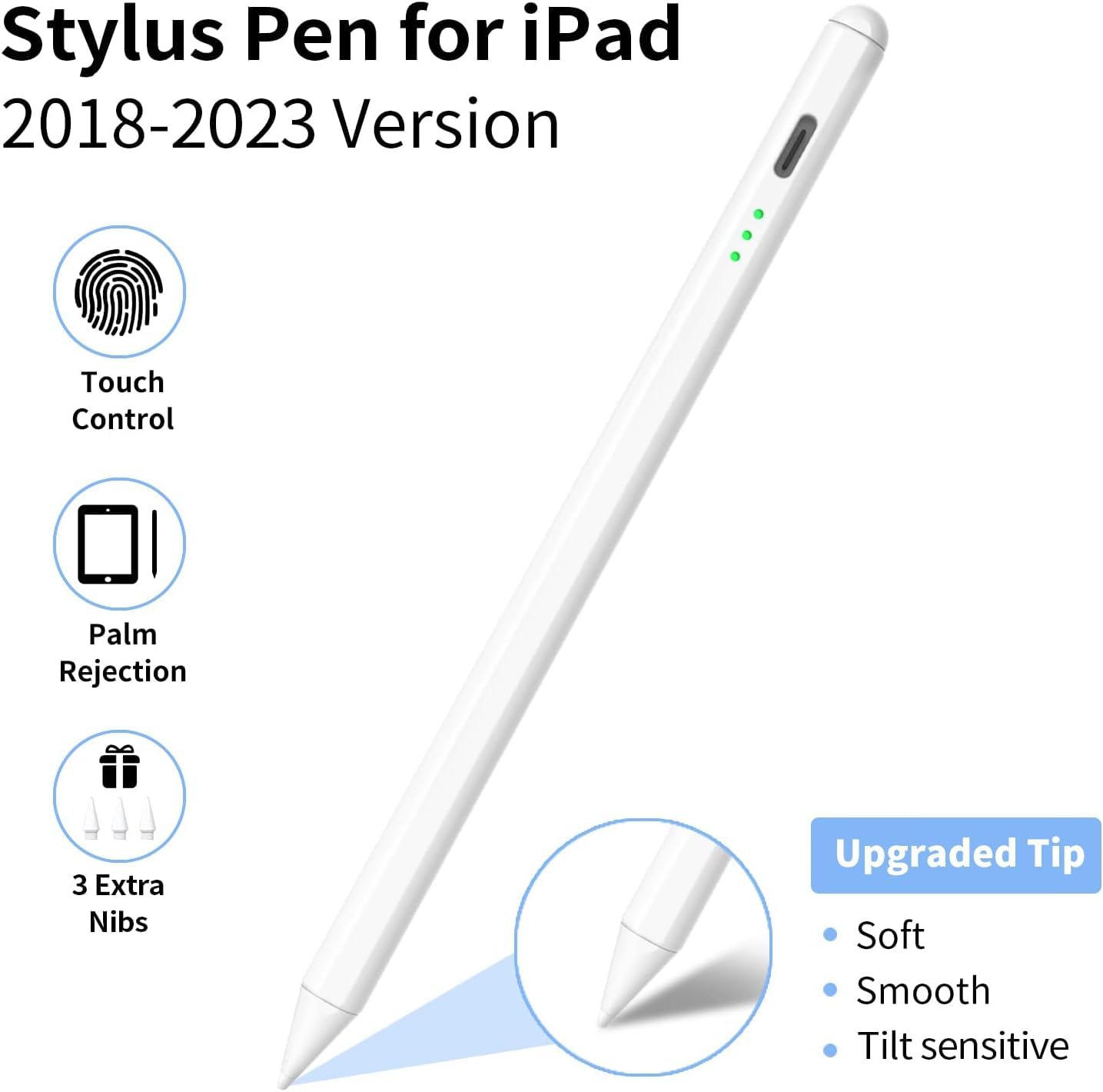 Universal Capacitive Stylus Pen for Touch Screens – 2‑in‑1 Disc + Fiber Tip, Precise Drawing & Writing, Compatible with iPad/iPhone/Android Tablets & Laptops - Image 6